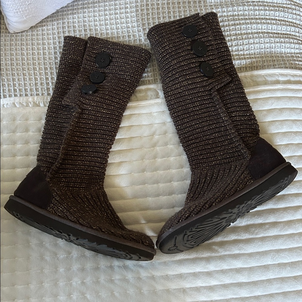 UGG Brown Knit boots